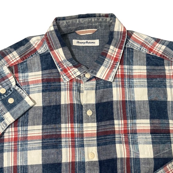Tommy Bahama Other - Tommy Bahama Mens XL Plaid Button Up Long Sleeve Shirt‎ Casual